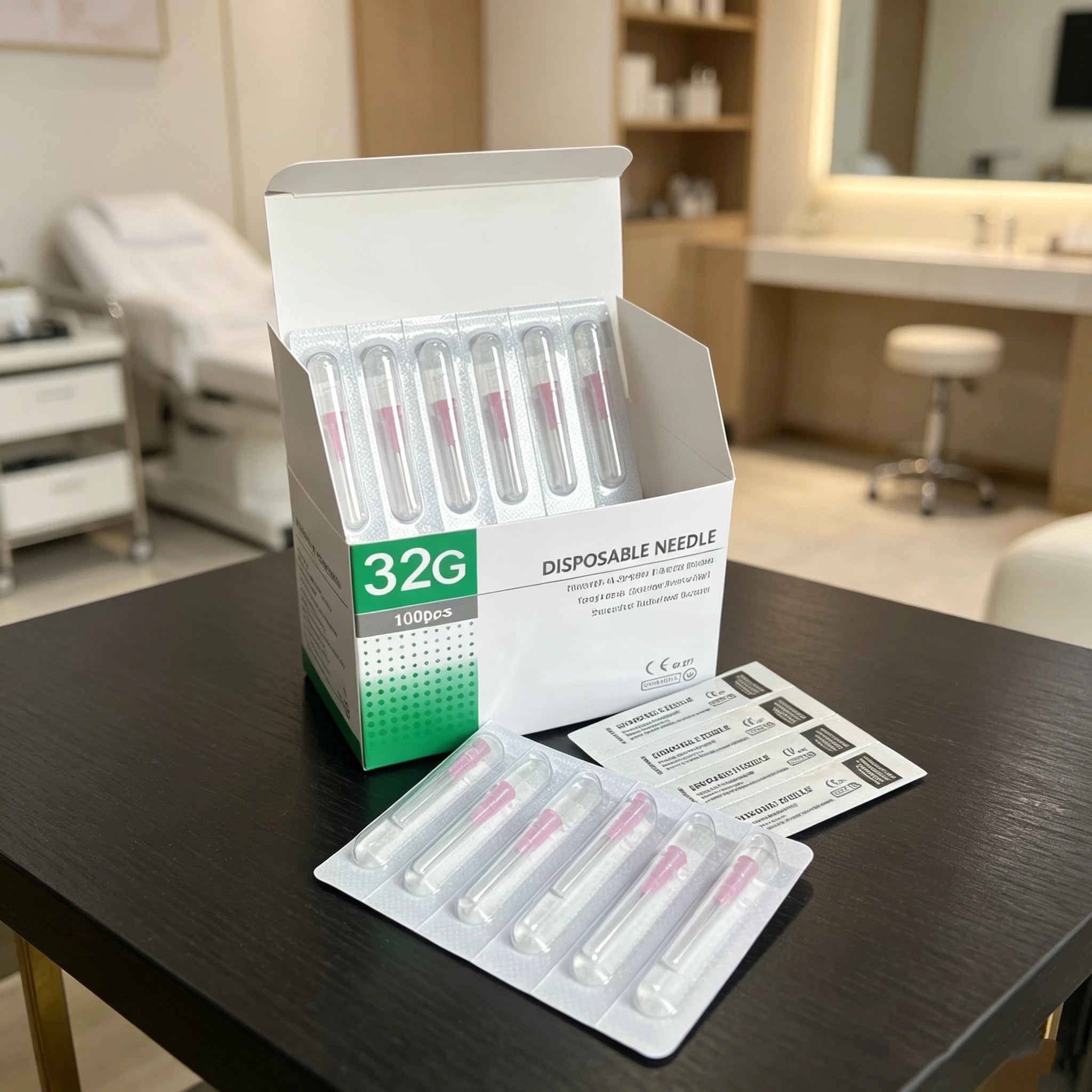 32G Superfine Small Painless needle Cartridge 4mm 6mm 13mm ultrafine Teeth Eyelid Tool Needles Tool Parts 20/50/100pcs Qme