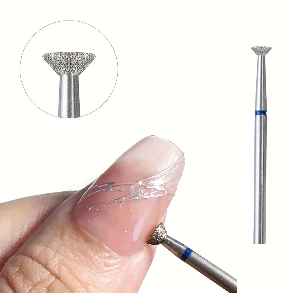 1pc One Nail Drill Bit, Head for Grinding Nails, Tool for Cleaning Methyl Methacrylate Nails, Odorless Nail Oil Removal Brush Qme 1pc