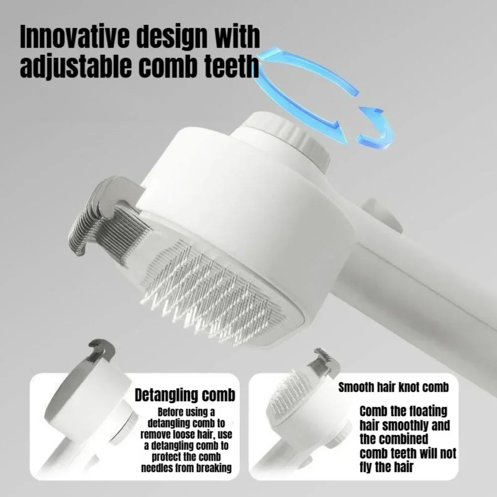 Professional Cat Grooming Brush Deshedding Tool Removes Loose Fur All Qme