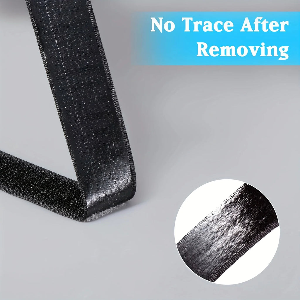 Self-Adhesive Hook and Loop, Fabric Double-Sided Tape with Tear-Apart Strong Adhesive Suitable for Fabrics, Mosquito Nets Qme