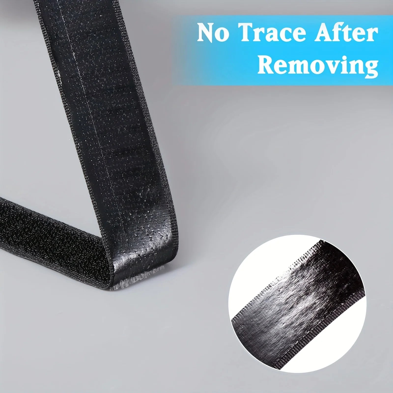 Self-Adhesive Hook and Loop, Fabric Double-Sided Tape with Tear-Apart Strong Adhesive Suitable for Fabrics, Mosquito Nets Qme