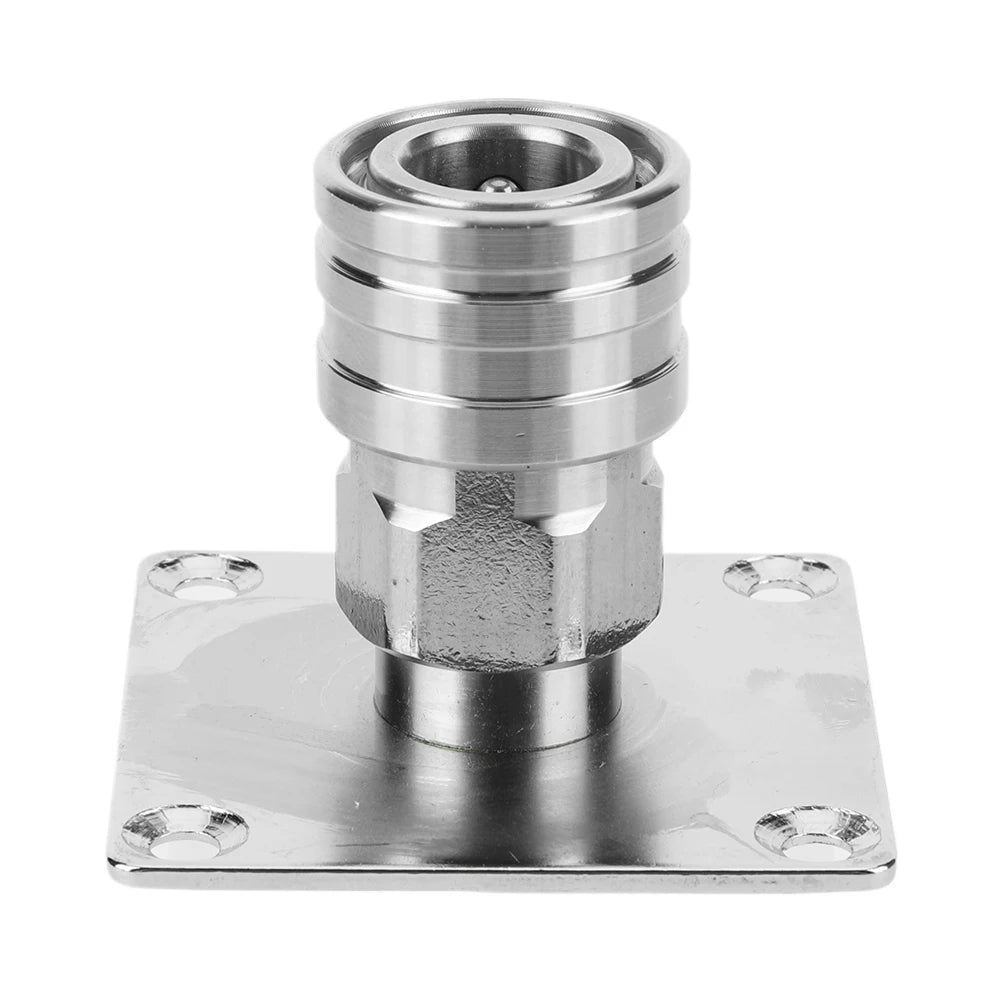 Foam Cannon Wall Mount 1/4 Quick Connector Pressure Washer Foam Cannon Holder Stainless Steel Pressure Washer Wall Mount Bracket Qme 1PC