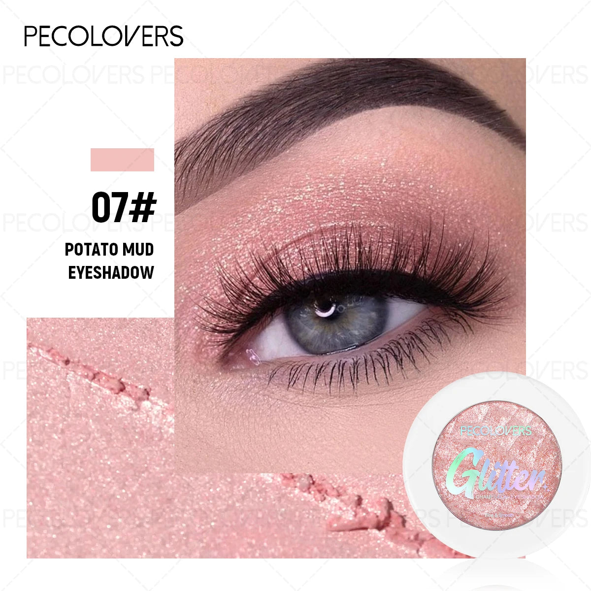 Mashed Potato Eye Shadow Highlighter Brightening Eyes Long-lasting Qme 07