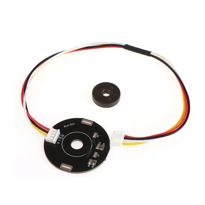 775-P16 Double Hall Magnet Encoder Code Plate Magnetic Induction Rotation Speed Direction Sensor Use To 775 DC Gear Motor. Qme