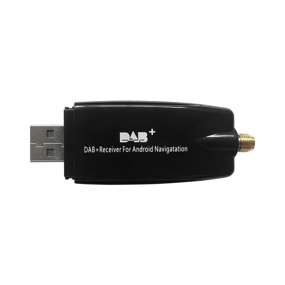 Car DAB+ Box USB Interface DAB+ Box Radio Receiver Adapter Car Radio Antenna Receiver for Android 5.1 and Above Car Radio Qme DAB Receiver