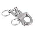 Swivel Snap Shackle Swivel Shackle Snap Shackle 316 Stainless Steel Jaw Swivel Snap Shackle for Sailboat Spinnaker Halyard Qme 70mm