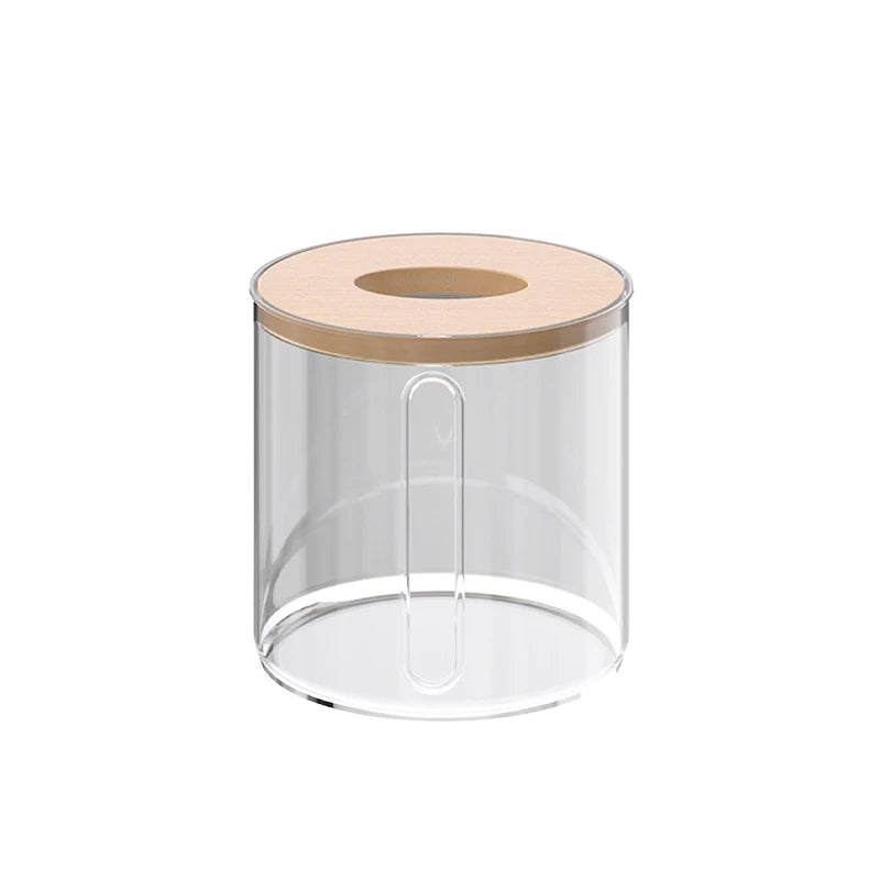 Napkin Box Remote Control Storage Roll Paper Boxestissue Creative Qme Clear