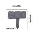 Imitation Stone Garden Fence Faux Artificial Decorative Brick Edging Qme China Mainland Black