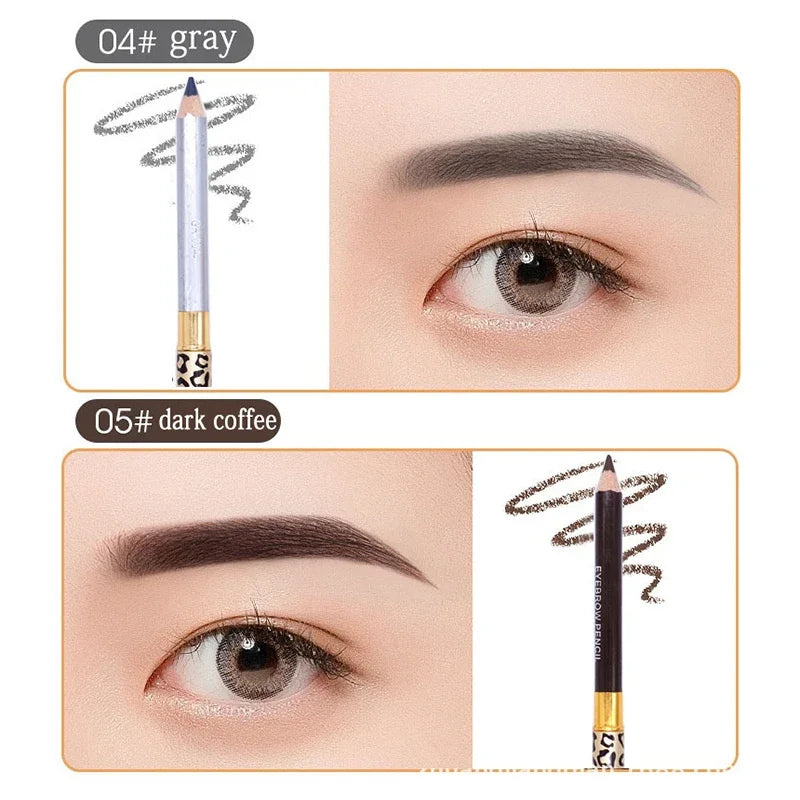 Eyebrow Pencil Cosmetics Makeup Tint Natural Long Lasting Paint Tattoo Eye Brow Waterproof Black Brown Eye Shadows Beauty Tool Qme