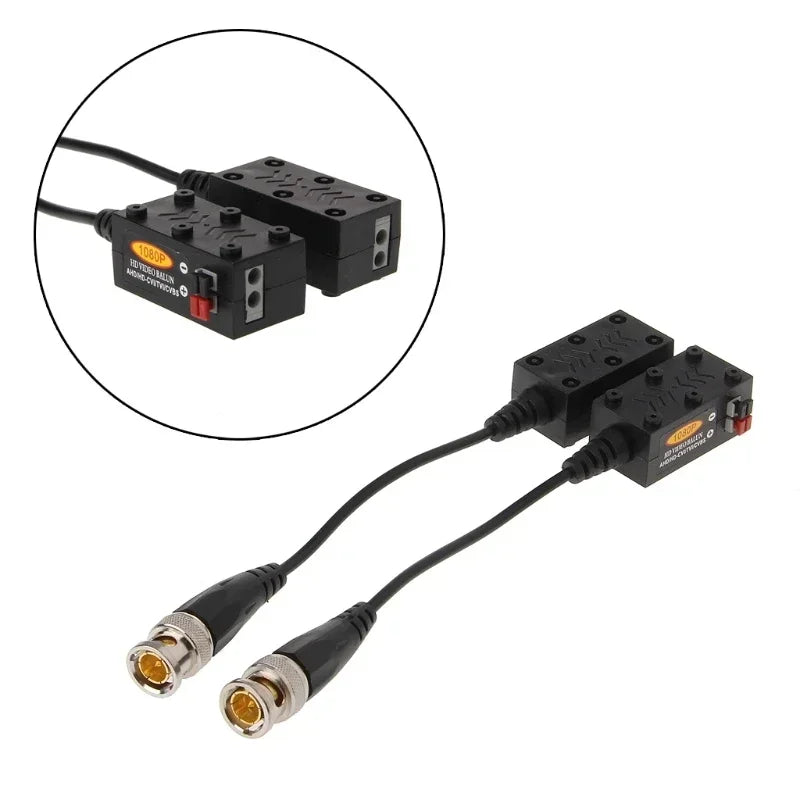 ESCAM 1 Pair 1CH Passive UTP CCTV Video Balun Transceiver For HDCVI HDTVI AHD CVBS Camera Qme