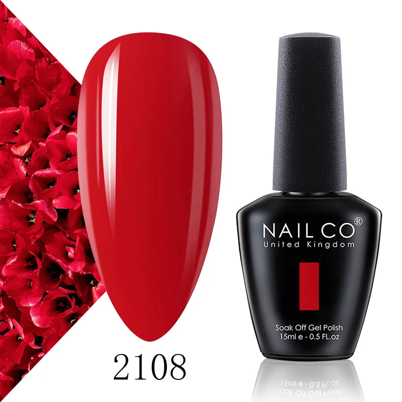 NAILCO 131 Colors Nail Gel Polish Off LED Semi Permanant Art Hybrid Qme