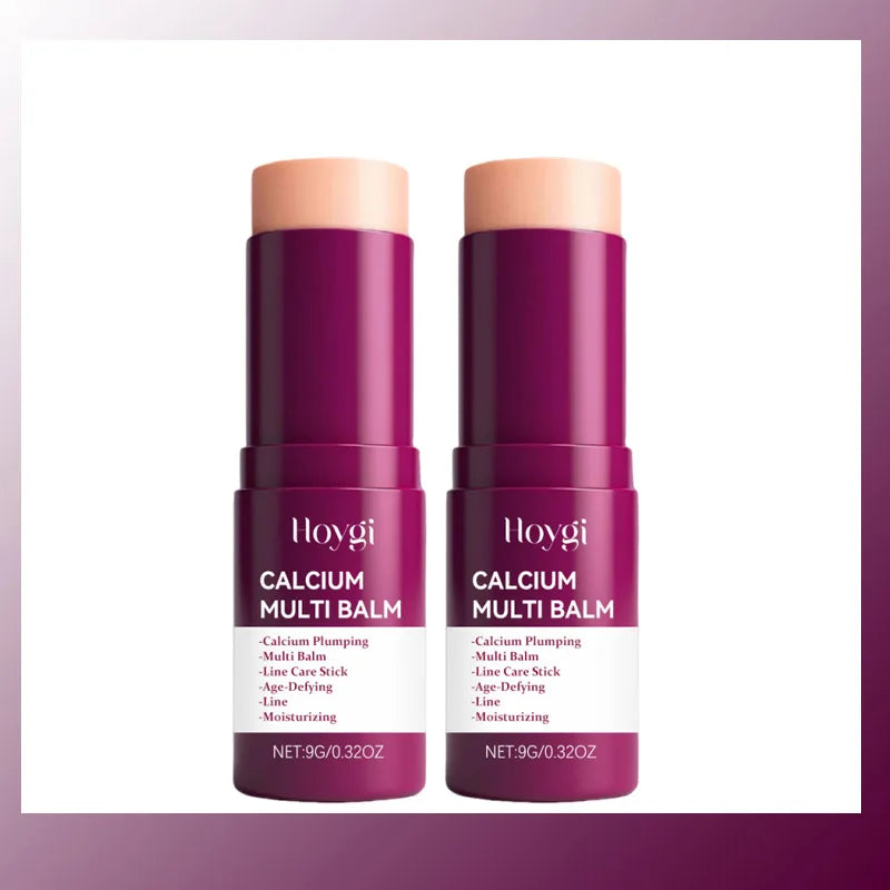 Calcium Volume Multi Balm Korean Skincare Stick Face & Eye Cream Collagen Deep Moisturizing Anti-Wrinkle Suitable for Pre Makeup Qme 2pc