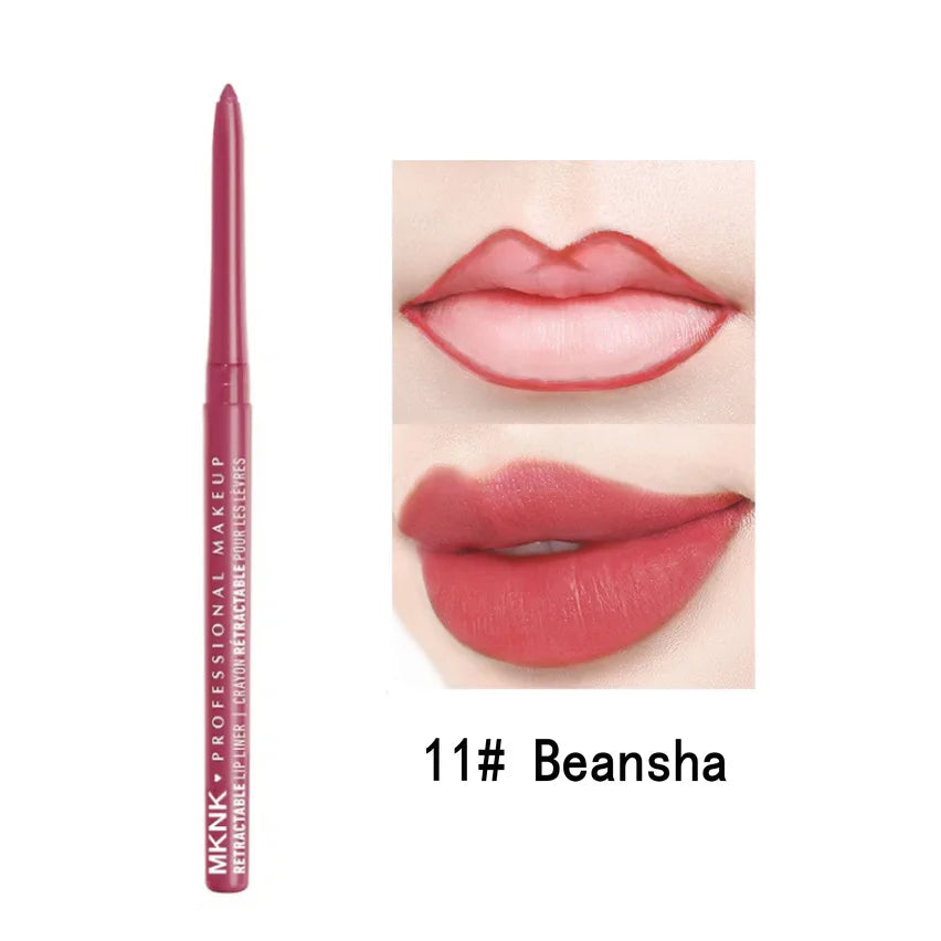 Auto Rotating Eyeliner Gel Pencil Lip Liner Easy Pigment Eye Makeup Qme 11