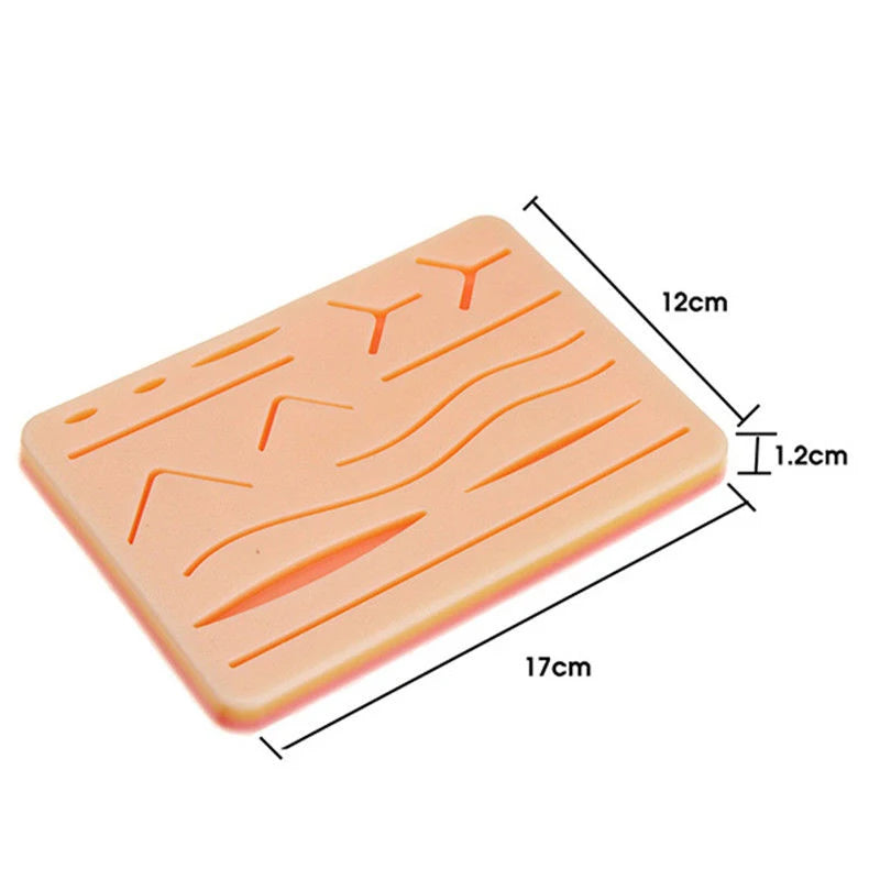 Surgical Suture Lifelike Training Skin Operate Practice Model Pad Qme