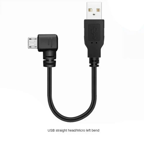 5pcs 0.25m Android Elbow Data Line Up and Down Left and Right Bend Micro USB Android Mobile Phone Line Car Recorder Charging Qme