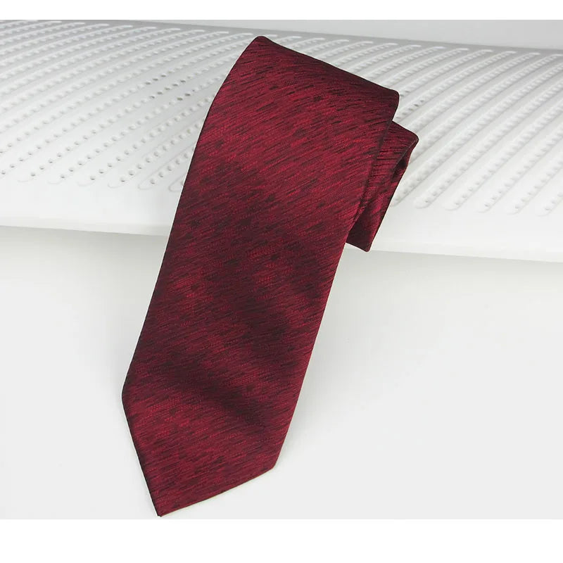 Red Tie Formen Elegant Silk Necktie Legami White Stripe Solid Women Qme RT10