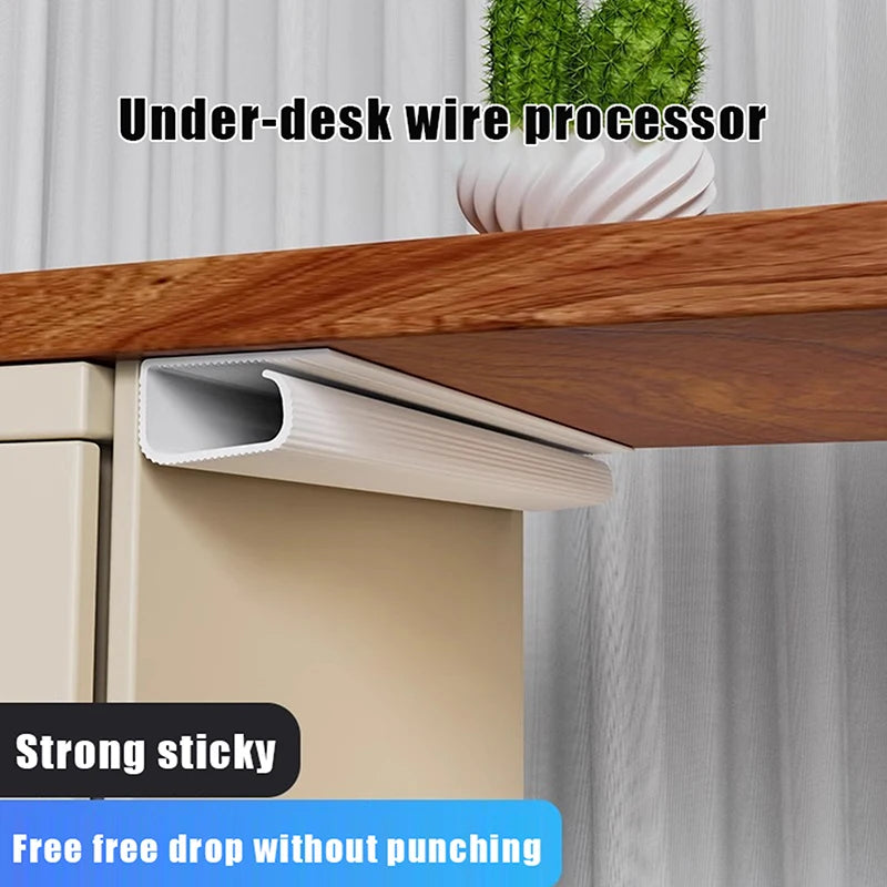 Channel Desk Cable Organizer Management Accessories White Protecter Qme