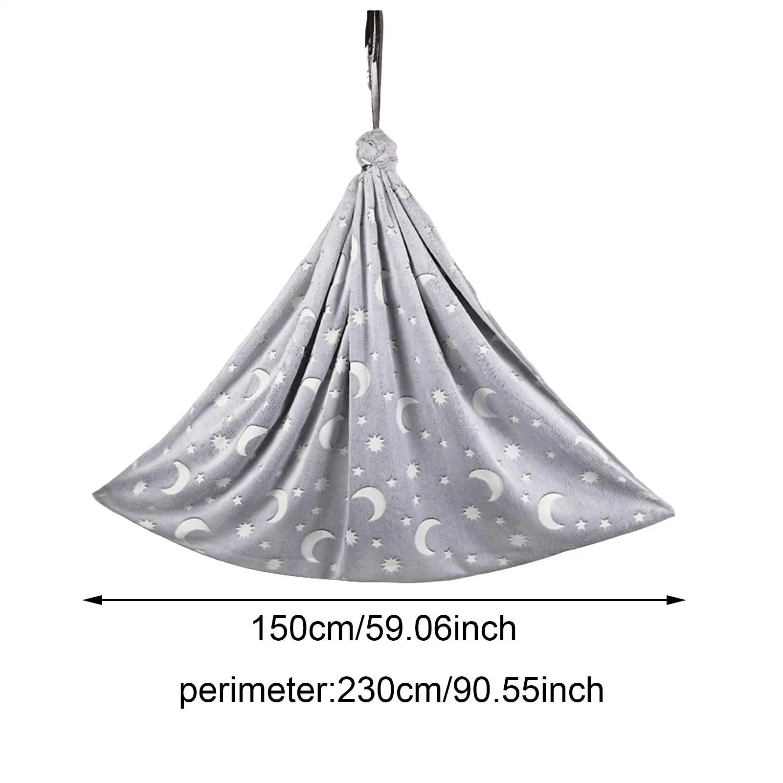 Kids Sensory Swing Luminous Hammock Comfortable Swivel Children Pod Qme