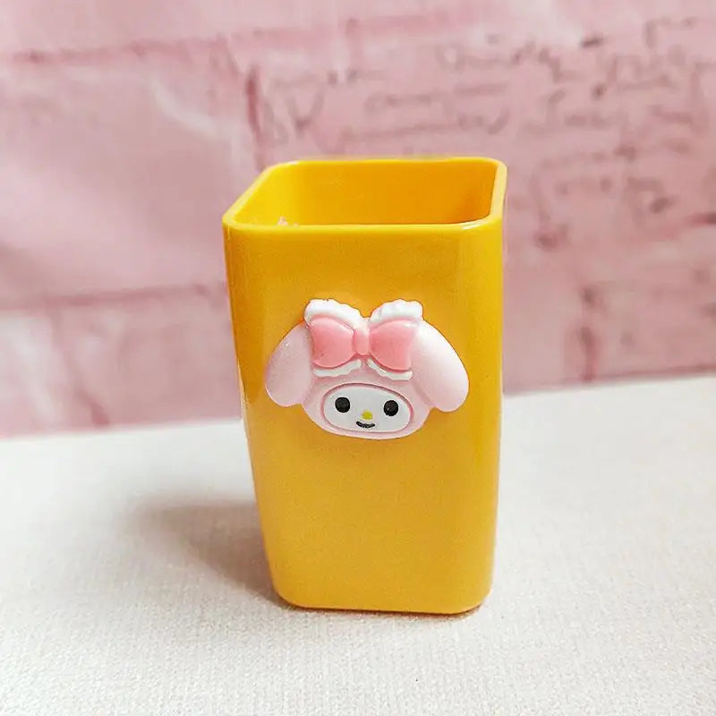 Hello Kitty Cup Shock-resistant Creative Couple's Mouthwash Plastic Qme 10