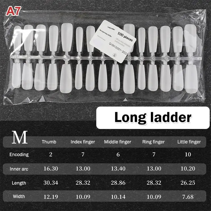 Nail Salon Matte False Tips Box Easy Wear Press Nails Home Manicure