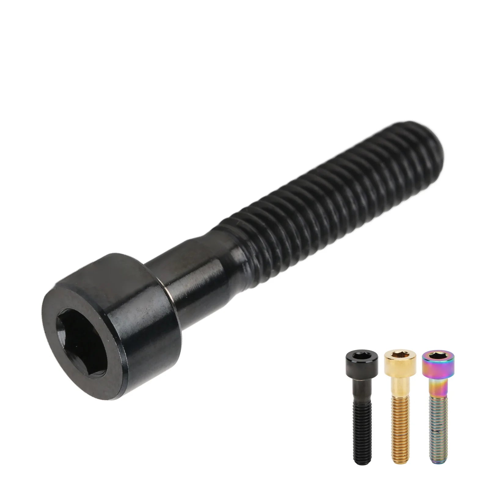 RISK Headset Stem Top Fixing Bolt M6x30mm Column Head Bike Stem Bolt Screw Titanium Alloy for Bike Repair Stem Top Bolt Qme