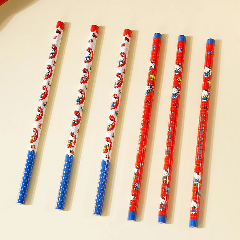 Hello Kitty Pencil Student Hello Kitty HB Triangular Pencil for Beginners: Drawing, Writing, and Sketching Qme