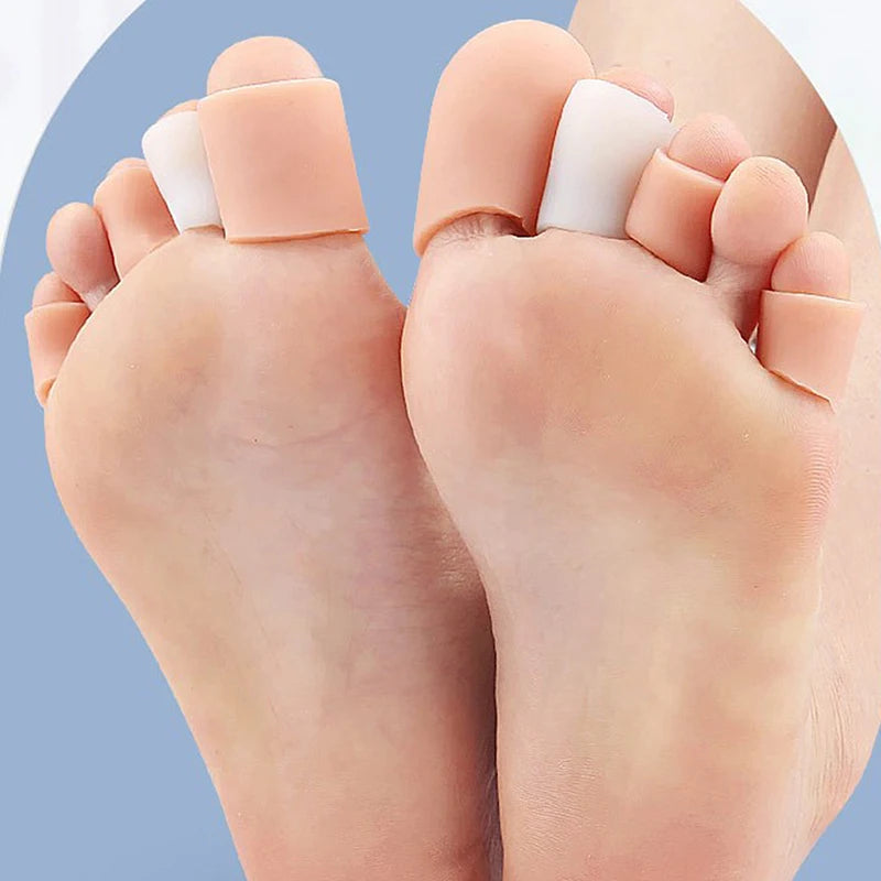 Gel Toe Separator Finger Protector Silicone Cushion Tubes Sleeves Qme