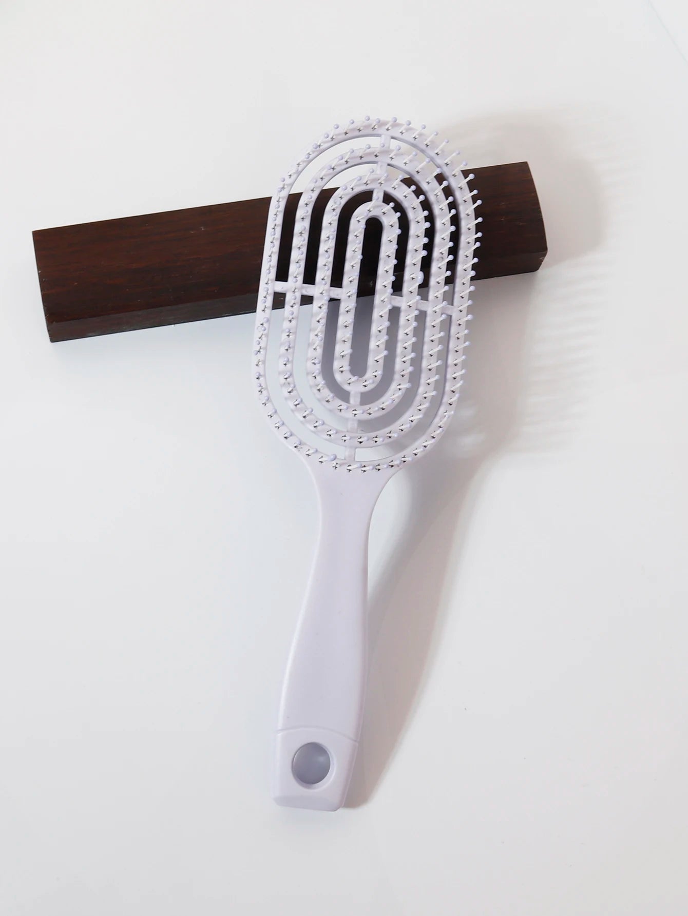 Relaxing Elastic Massage Comb Portable Hollow Comb Scalp Massage Brush Salon Styling Tool Oval Comb Special for real hair wigs Qme purple