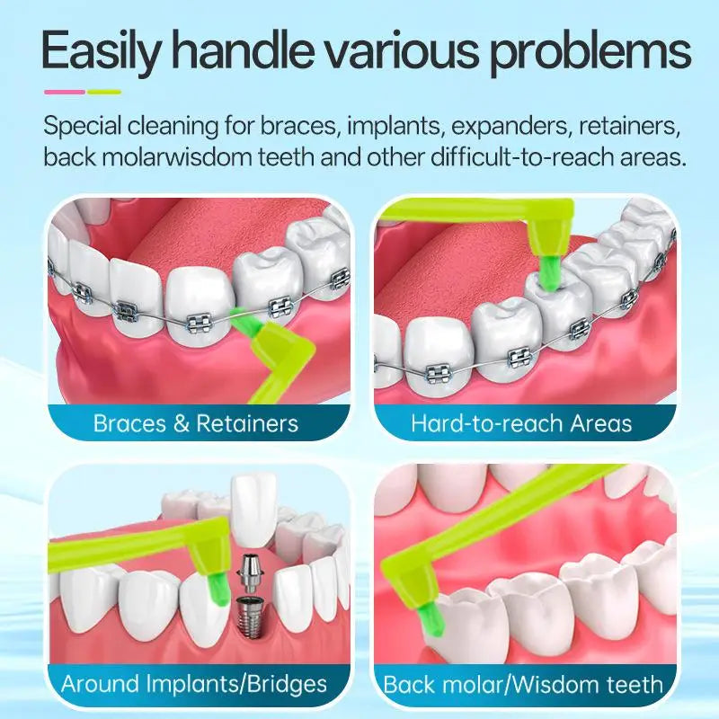 Interdental Brush Single-beam Soft Teeth Replacement Head Cleaning Qme