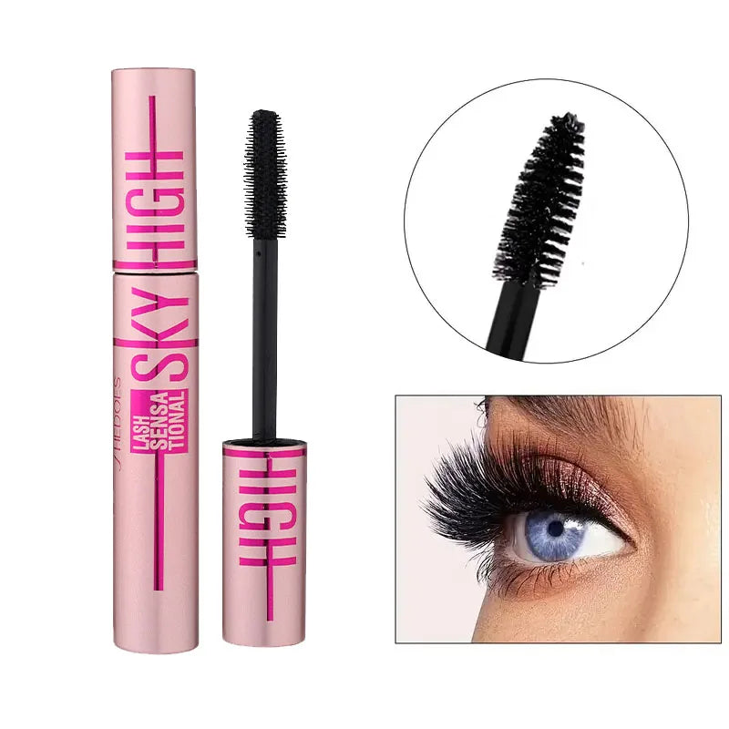 Pink Slender Eye Black Waterproof Sweat Proof Not Easy Smudge Apply Qme Pink