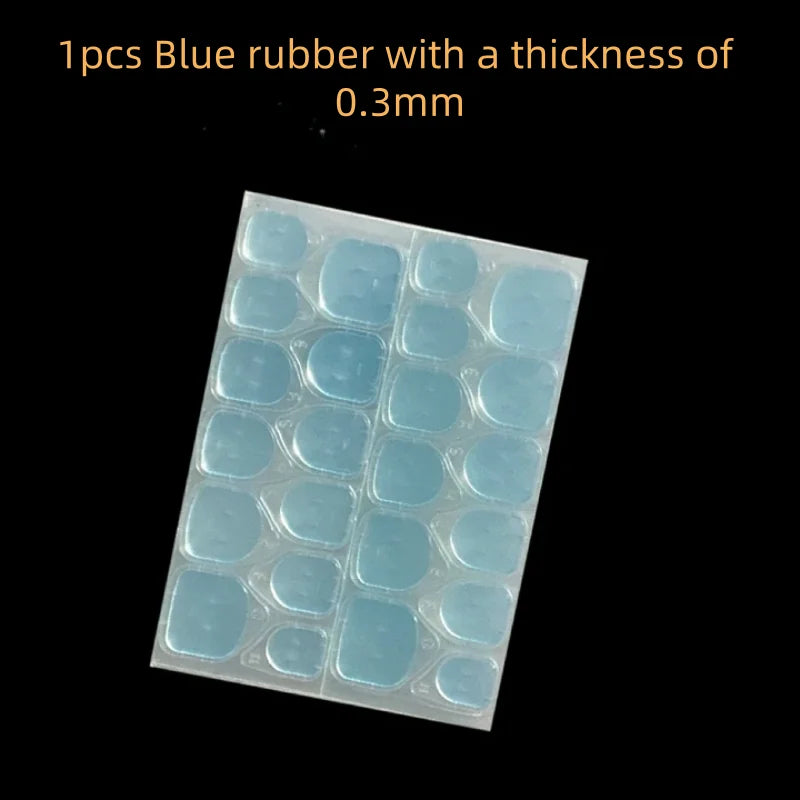 Stick Nail Jelly Double sided Adhesive Transparent Traceless Nail Glue Invisible Wear Nail Sheet Adhesive DIY Tools Qme 1pcs blue