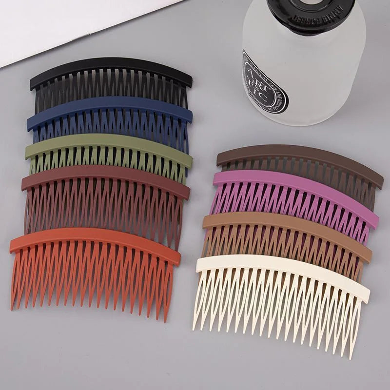 Matte Broken Hair Finishing Comb Women Anti-Slip Hair Insert Comb Fixed Bangs Flyaway Hair Hairpin Hairstyle Accessory Qme