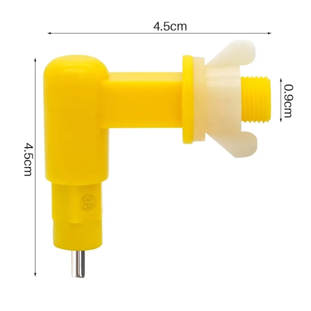 2/4/6pcs Automatic Chicken Waterer Needle Type Water Nozzle Leak-Proof Bird Feeder Poultry Waterer Farm Chicken Supplies Qme