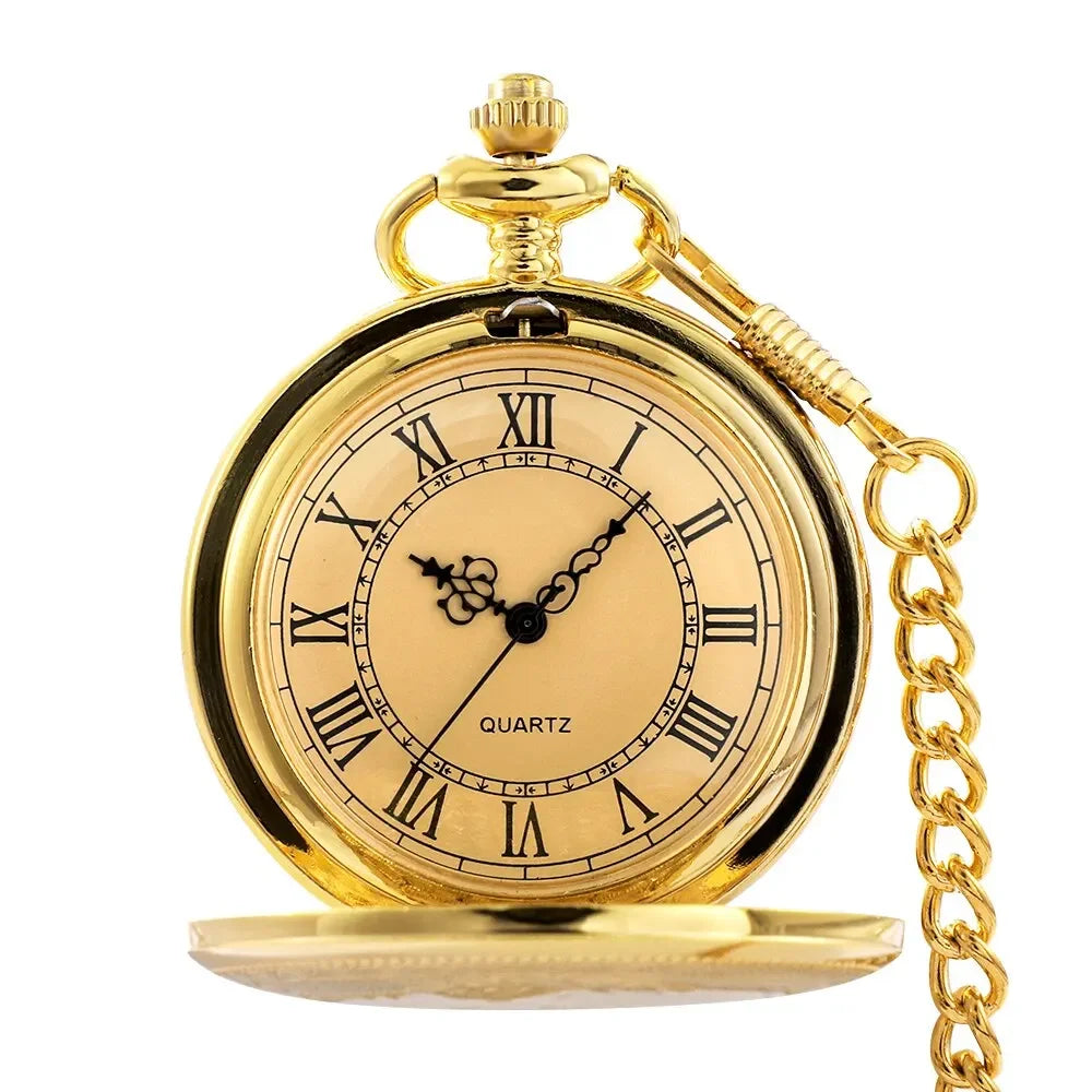 1 pcs quartz pocket watch for men and women, antique steampunk, vintage pocket watch Qme