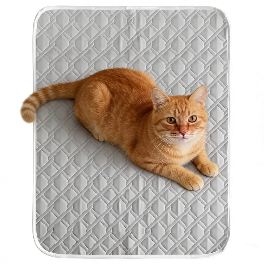 Cooling Pad For Dog Sweat Absorbent Sleeping Rug 45x35cm Soft Self Cooling Pet Mat For Small Medium Large Dog Kitten Qme