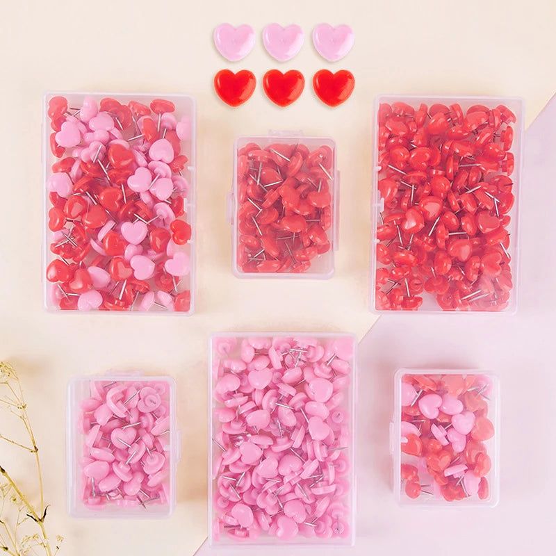 Intricate Love Heart Push Pins Cork Board Wall Bindings Qme