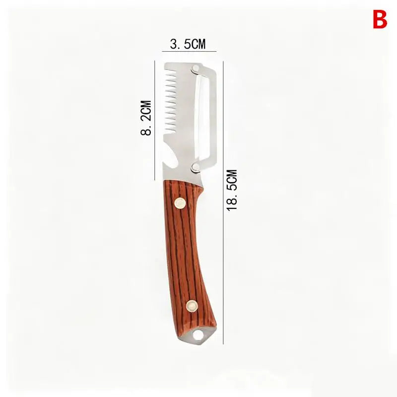 Multi-functional Vegetable Peeler Kitchen Ultra- Stainless Steel Qme B