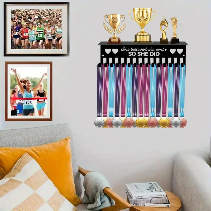 Suitable Football Basketball Sports Enthusiasts Medal Hook Display Qme
