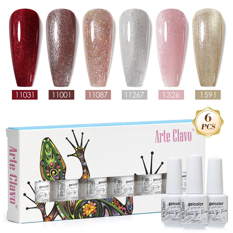 Arte Clavo Colourful Box Nail Gel Polish Semi Permanent UV Led