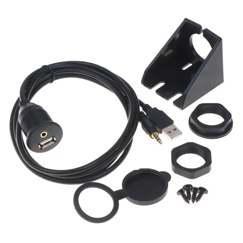 Flush Mount Panel Extension Cable Male Female Waterproof UV Resistant Qme