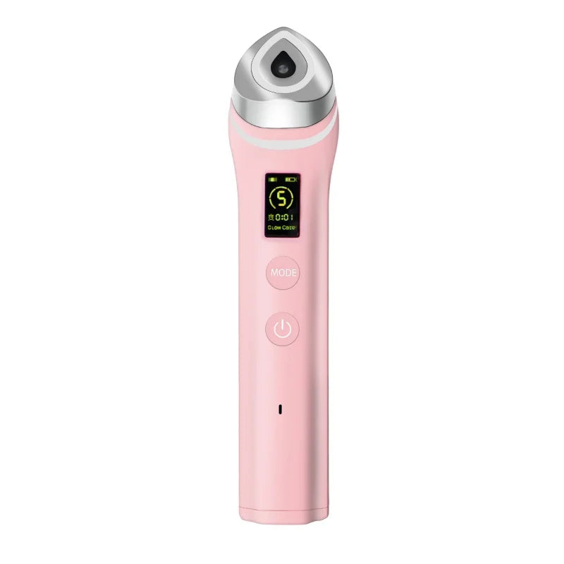 5 Colors Booster Pro LED Facial Light Therapy Eye Beauty Wand Red Light Eye Massager For Skincare & Blue Rejuvenation Tool Qme pink