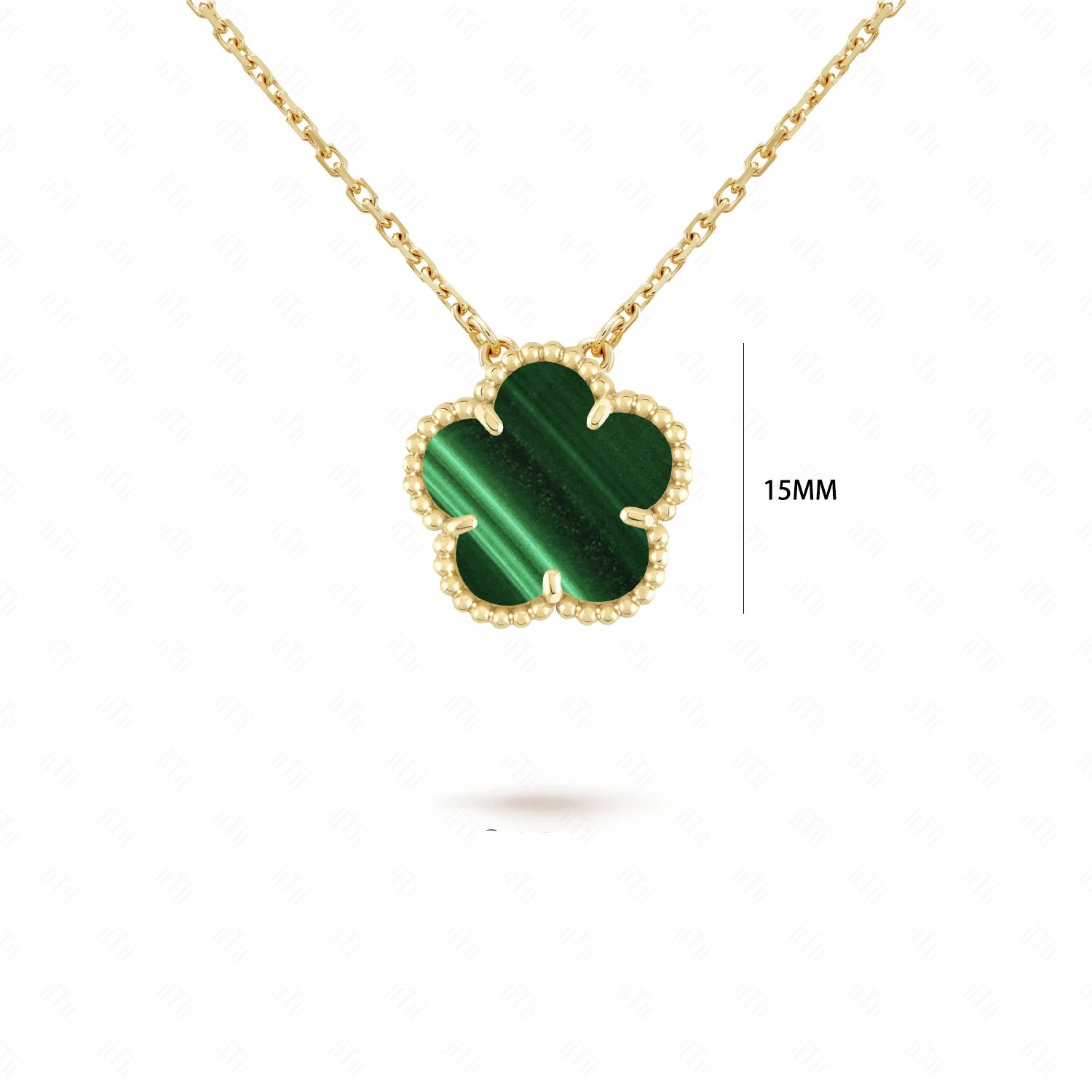 Gold/Silver Classic Natural Stone Five Leaf Flower Necklace Fashion Women Flower Jewelry Necklace For Daily Wear Free Shipping Qme 4