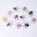 1PCS Halloween Spider Random Color Crystal Ball Alloy Spider Hand-Made Spider Animal for Halloween Jeweley DIY Home Decor Gift Qme Random Color 1PCS