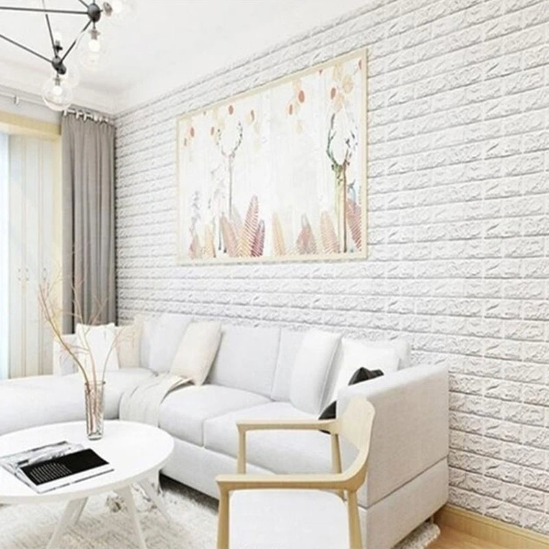 Self Adhesive Wallpaper for Room Decoration Kitchen Living Room Bathroom Waterproof Wall Stickers Decorative Vinyl Walls Qme