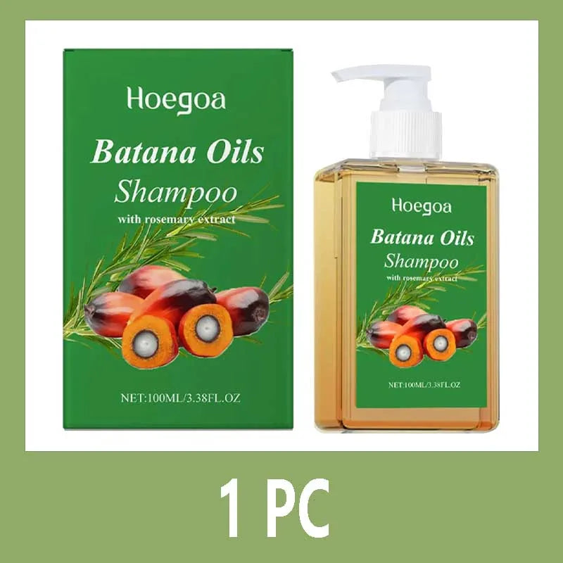 Organic Batana Oil Shampoo Soothing Scalp Intense Repair Batana Nourishing Shampoo with Rosemary Extract for All Hair Types Qme 1PC