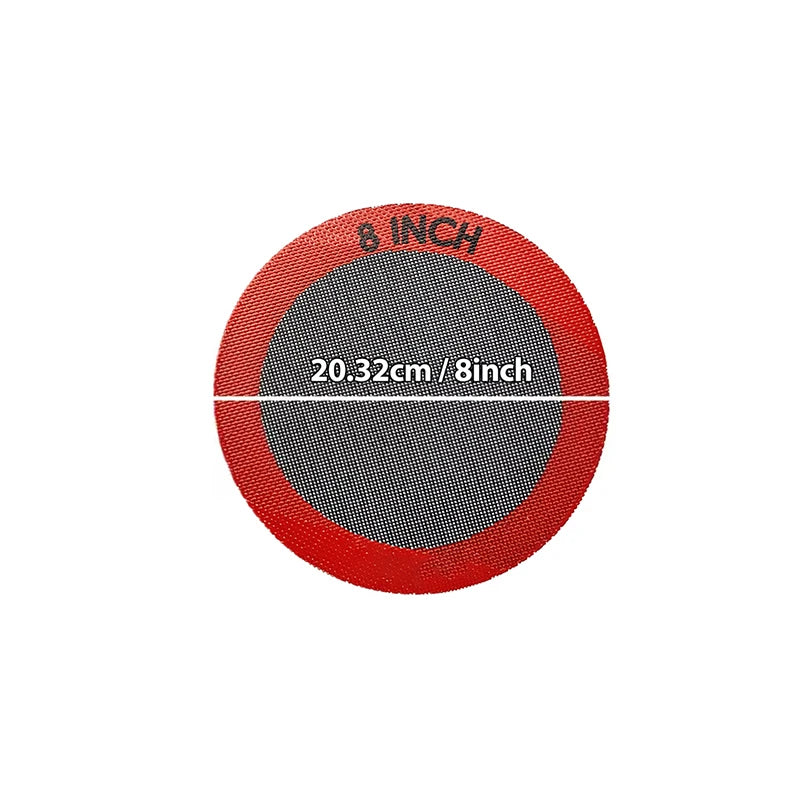 1 Oven Round Silicone Perforated Baking Mat Non-stick Reusable Sheets Qme S