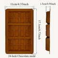 8 12 24 Cells Chocolate Mold DIY Bar Silicone Pistachio Candy Handmade Qme 24 HOLE