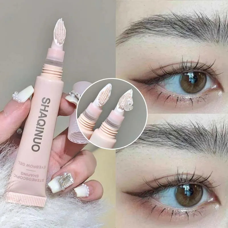 Eyebrow Gel Transparent Brows Wax Waterproof Long-lasting With 3d Brush Brow Styling Soap For Eyebrows Women's Cosmetics Qme