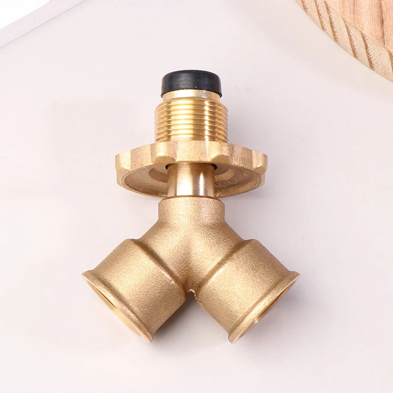 Gas Burner Heater Cylinder Connection Port Y Splitter Three Way Valve Qme