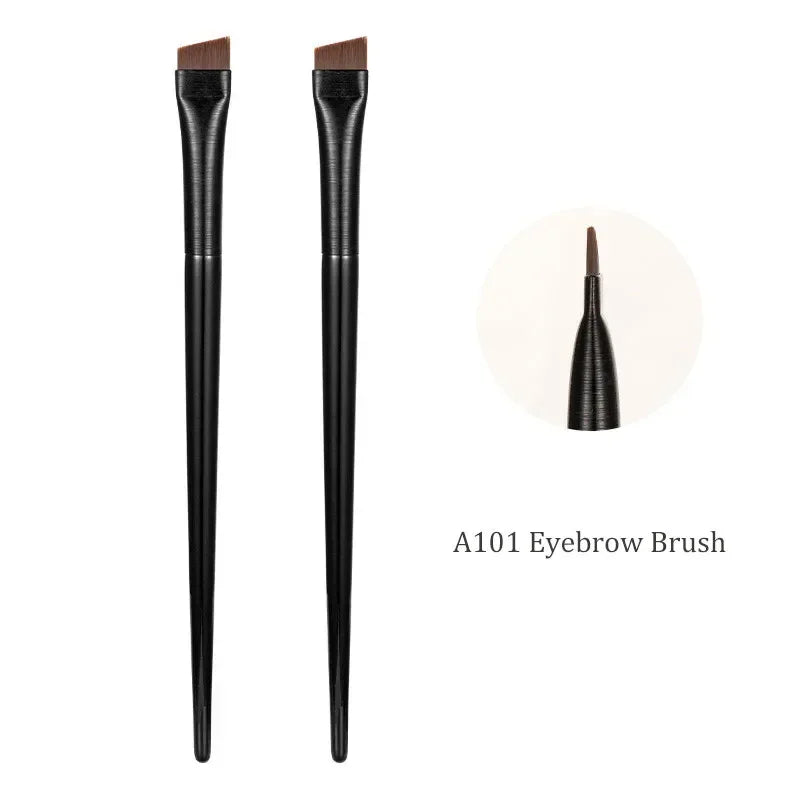 A101Brush Eyebrow A102Eyeliner Brush Professional Small Angled Eyebrow Brush Brow Contour Brush Fine Eyeliner Pen Makeup Tools Qme A101-2pcs
